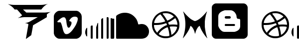 Social Icon by Brianqc font preview